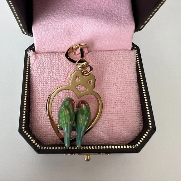 New Juicy Couture Love Birds Retired Charm Pendant Original Box YJRU1618 Rare - Picture 4 of 7